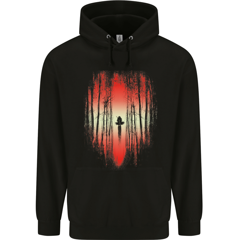 Ninja Landscape Martial Arts MMA Samurai Childrens Kids Hoodie Black