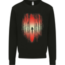 Ninja Landscape Martial Arts MMA Samurai Kids Sweatshirt Jumper Black