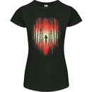 Ninja Landscape Martial Arts MMA Samurai Womens Petite Cut T-Shirt Black