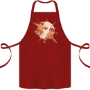 Ninjabread Men Funny Food Gym MMA Cotton Apron 100% Organic Maroon