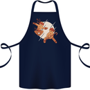 Ninjabread Men Funny Food Gym MMA Cotton Apron 100% Organic Navy Blue