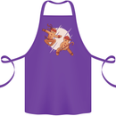 Ninjabread Men Funny Food Gym MMA Cotton Apron 100% Organic Purple