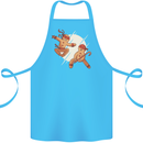 Ninjabread Men Funny Food Gym MMA Cotton Apron 100% Organic Turquoise