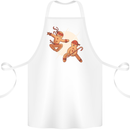 Ninjabread Men Funny Food Gym MMA Cotton Apron 100% Organic White
