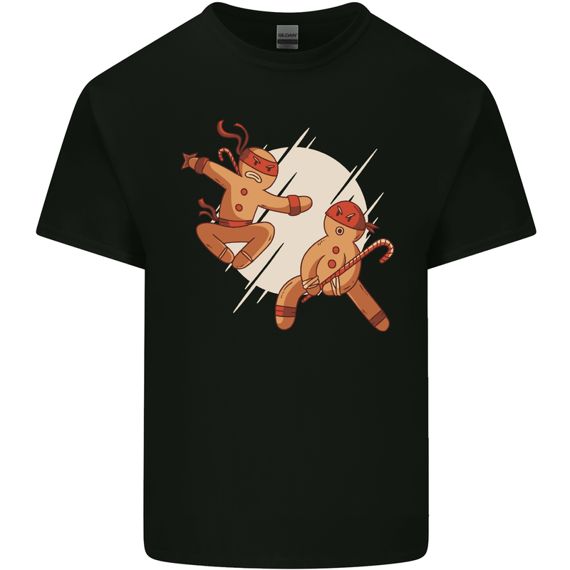 Ninjabread Men Funny Food Gym MMA Kids T-Shirt Childrens Black