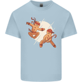 Ninjabread Men Funny Food Gym MMA Kids T-Shirt Childrens Light Blue