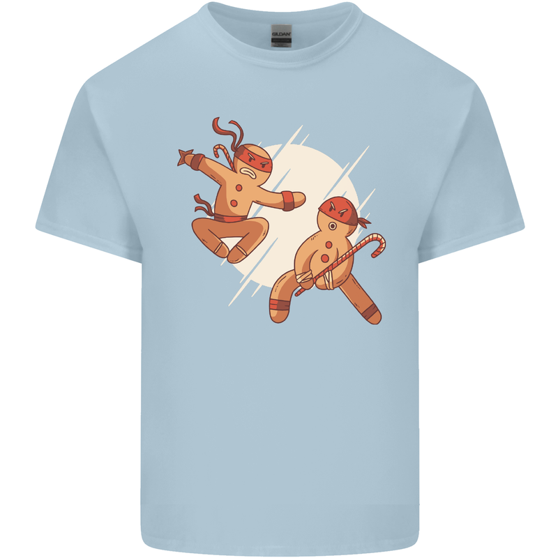 Ninjabread Men Funny Food Gym MMA Kids T-Shirt Childrens Light Blue