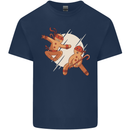 Ninjabread Men Funny Food Gym MMA Kids T-Shirt Childrens Navy Blue