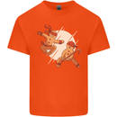 Ninjabread Men Funny Food Gym MMA Kids T-Shirt Childrens Orange
