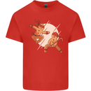 Ninjabread Men Funny Food Gym MMA Kids T-Shirt Childrens Red