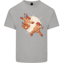 Ninjabread Men Funny Food Gym MMA Kids T-Shirt Childrens Sports Grey