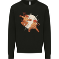 Ninjabread Men Funny Food Gym MMA Mens Sweatshirt Jumper Black