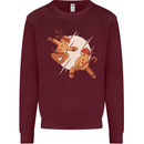 Ninjabread Men Funny Food Gym MMA Mens Sweatshirt Jumper Maroon