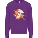 Ninjabread Men Funny Food Gym MMA Mens Sweatshirt Jumper Purple