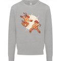 Ninjabread Men Funny Food Gym MMA Mens Sweatshirt Jumper Sports Grey