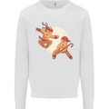 Ninjabread Men Funny Food Gym MMA Mens Sweatshirt Jumper White