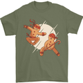 Ninjabread Men Funny Food Gym MMA Mens T-Shirt Cotton Gildan Military Green
