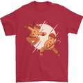 Ninjabread Men Funny Food Gym MMA Mens T-Shirt Cotton Gildan Red