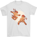 Ninjabread Men Funny Food Gym MMA Mens T-Shirt Cotton Gildan White