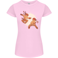 Ninjabread Men Funny Food Gym MMA Womens Petite Cut T-Shirt Light Pink