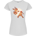 Ninjabread Men Funny Food Gym MMA Womens Petite Cut T-Shirt White