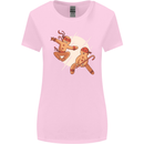 Ninjabread Men Funny Food Gym MMA Womens Wider Cut T-Shirt Light Pink