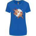 Ninjabread Men Funny Food Gym MMA Womens Wider Cut T-Shirt Royal Blue