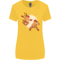 Ninjabread Men Funny Food Gym MMA Womens Wider Cut T-Shirt Yellow
