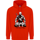 Ninjitsu A Ninja MMA Mixed Martial Arts Childrens Kids Hoodie Bright Red
