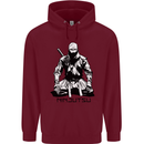 Ninjitsu A Ninja MMA Mixed Martial Arts Childrens Kids Hoodie Maroon