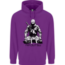 Ninjitsu A Ninja MMA Mixed Martial Arts Childrens Kids Hoodie Purple