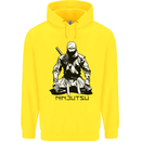 Ninjitsu A Ninja MMA Mixed Martial Arts Childrens Kids Hoodie Yellow