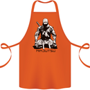 Ninjitsu A Ninja MMA Mixed Martial Arts Cotton Apron 100% Organic Orange