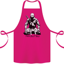 Ninjitsu A Ninja MMA Mixed Martial Arts Cotton Apron 100% Organic Pink