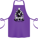 Ninjitsu A Ninja MMA Mixed Martial Arts Cotton Apron 100% Organic Purple
