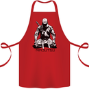 Ninjitsu A Ninja MMA Mixed Martial Arts Cotton Apron 100% Organic Red