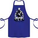 Ninjitsu A Ninja MMA Mixed Martial Arts Cotton Apron 100% Organic Royal Blue
