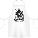 Ninjitsu A Ninja MMA Mixed Martial Arts Cotton Apron 100% Organic White