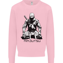 Ninjitsu A Ninja MMA Mixed Martial Arts Kids Sweatshirt Jumper Light Pink