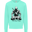 Ninjitsu A Ninja MMA Mixed Martial Arts Kids Sweatshirt Jumper Peppermint