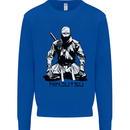 Ninjitsu A Ninja MMA Mixed Martial Arts Kids Sweatshirt Jumper Royal Blue