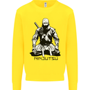 Ninjitsu A Ninja MMA Mixed Martial Arts Kids Sweatshirt Jumper Yellow