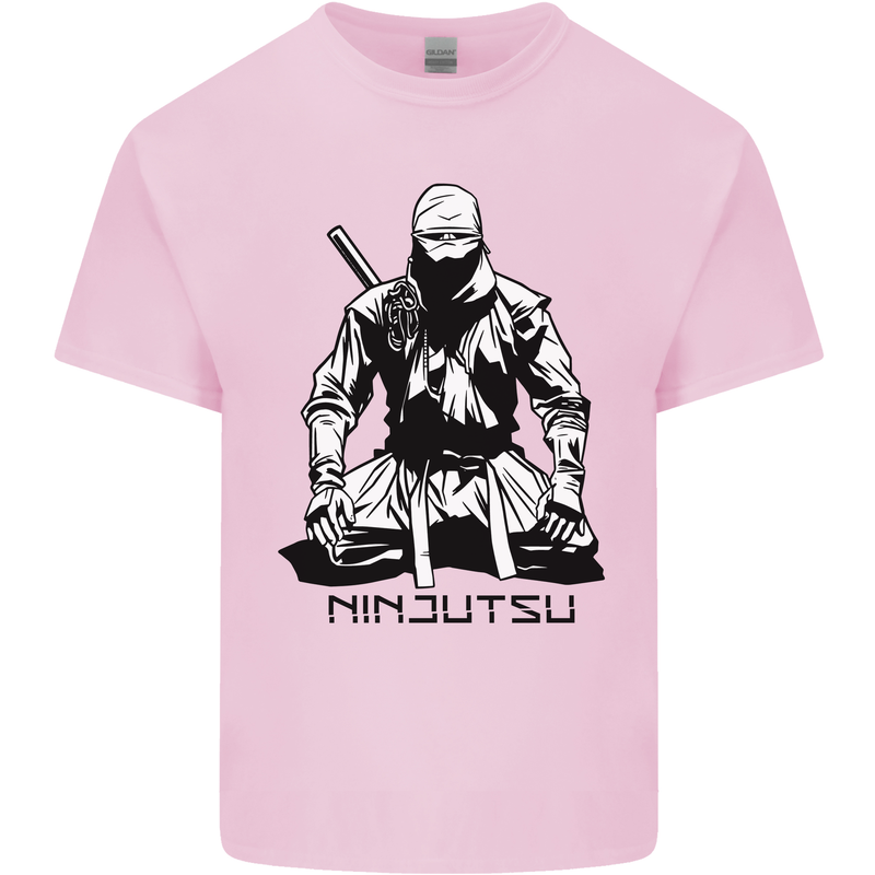 Ninjitsu A Ninja MMA Mixed Martial Arts Kids T-Shirt Childrens Light Pink