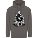 Ninjitsu A Ninja MMA Mixed Martial Arts Mens 80% Cotton Hoodie Charcoal