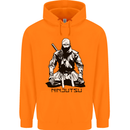 Ninjitsu A Ninja MMA Mixed Martial Arts Mens 80% Cotton Hoodie Orange