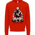 Ninjitsu A Ninja MMA Mixed Martial Arts Mens Sweatshirt Jumper Bright Red
