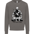 Ninjitsu A Ninja MMA Mixed Martial Arts Mens Sweatshirt Jumper Charcoal