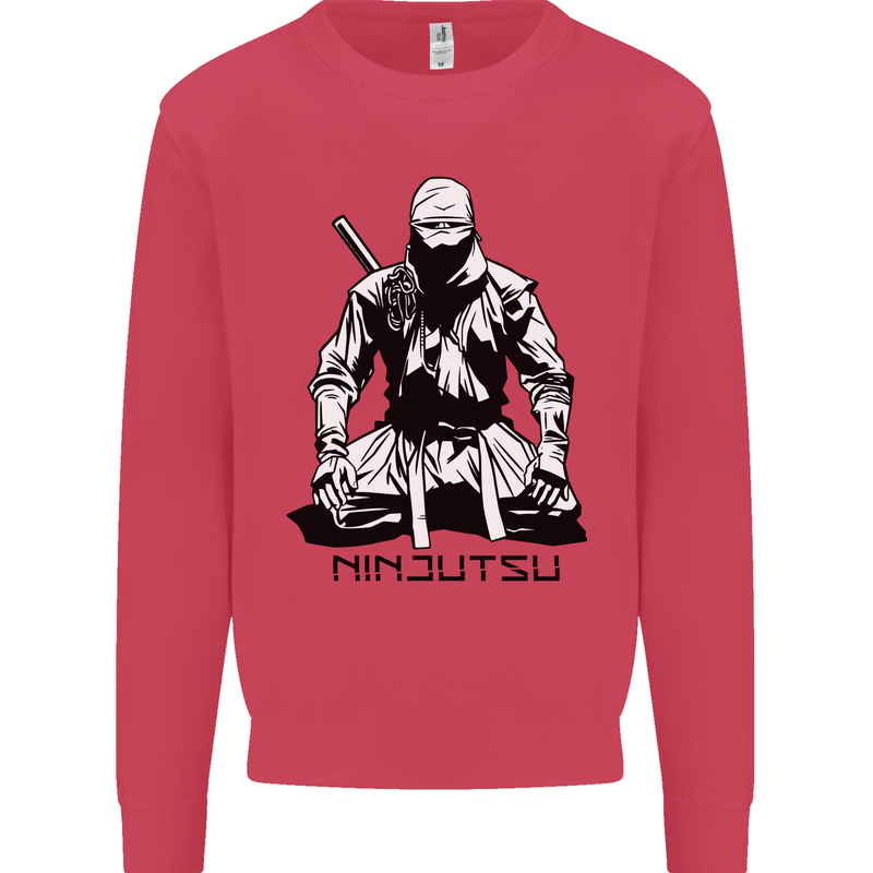 Ninjitsu A Ninja MMA Mixed Martial Arts Mens Sweatshirt Jumper Heliconia