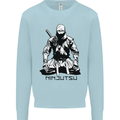 Ninjitsu A Ninja MMA Mixed Martial Arts Mens Sweatshirt Jumper Light Blue