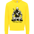 Ninjitsu A Ninja MMA Mixed Martial Arts Mens Sweatshirt Jumper Yellow